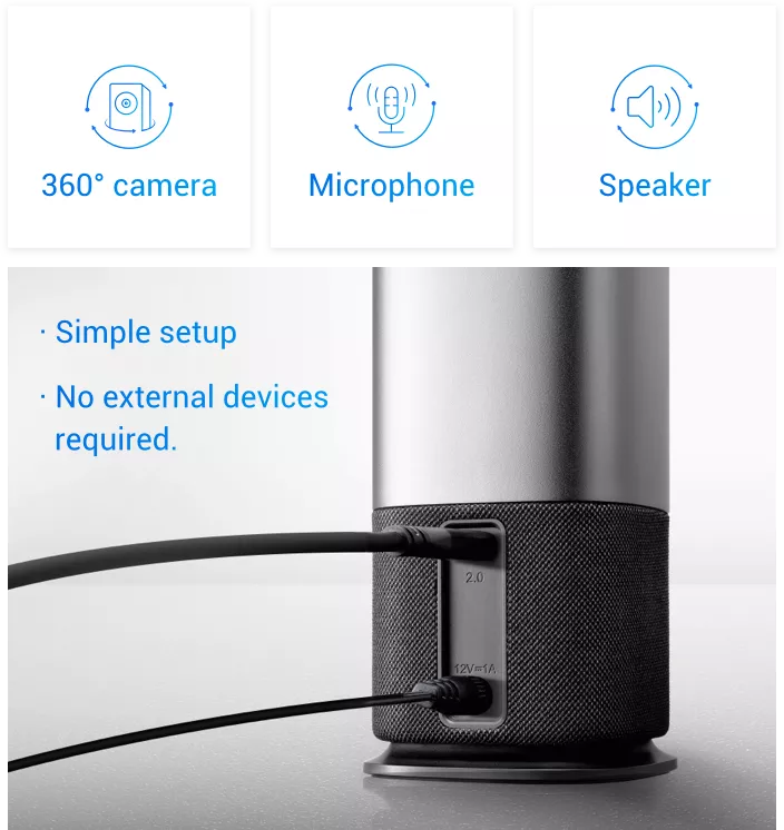 美品！ Webカメラ MAXHUB UC M40 MAXHUB UC M40 360° All-in-One Camera MEETING IS BELIEVING
