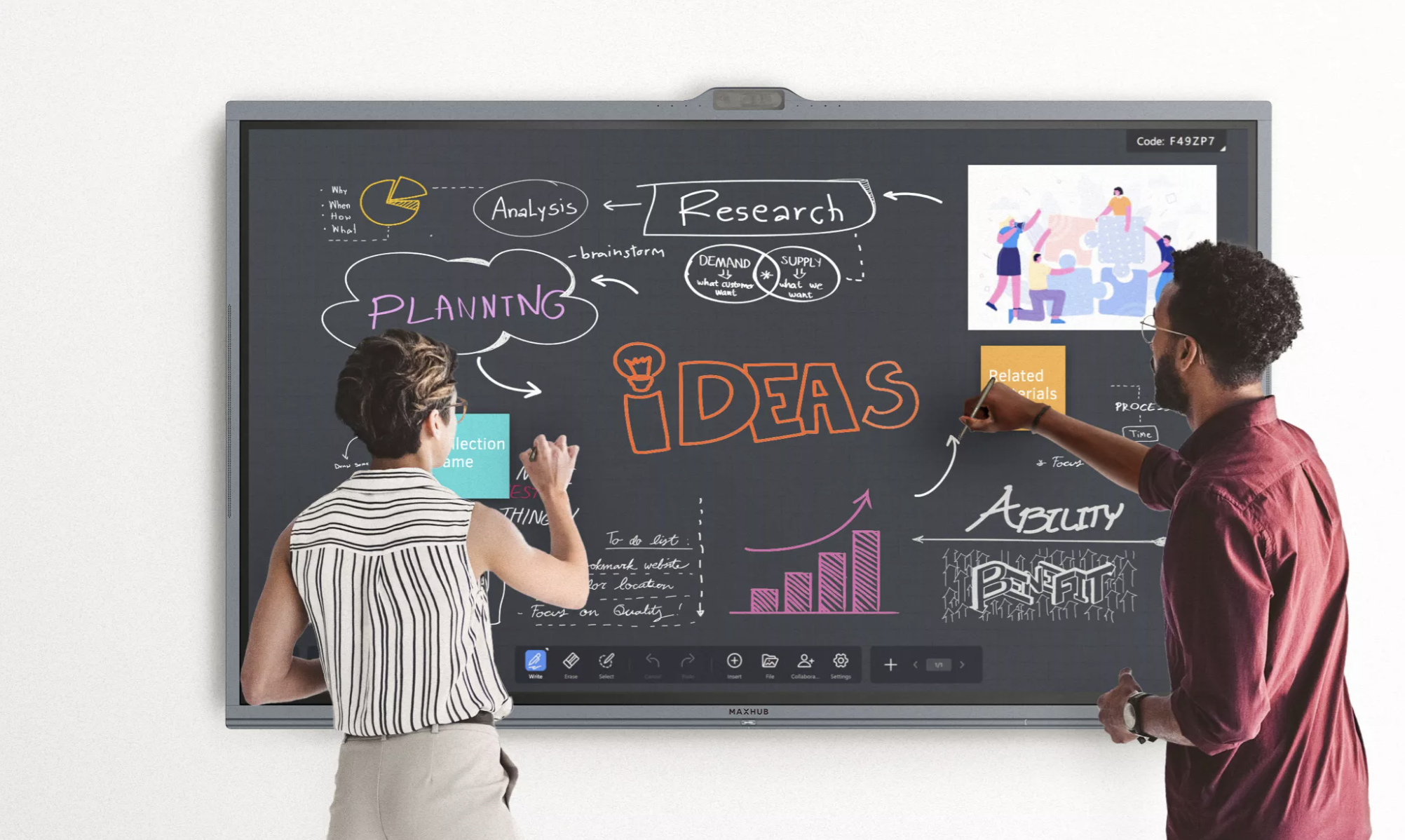 How the MAXHUB V6 Series Whiteboard Makes Corporate Collaboration Effortless 